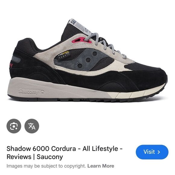 Saucony Sneakers  Shadow 6000 with cordura with Red Insole BNWT!! #16. RARE - Picture 3 of 16
